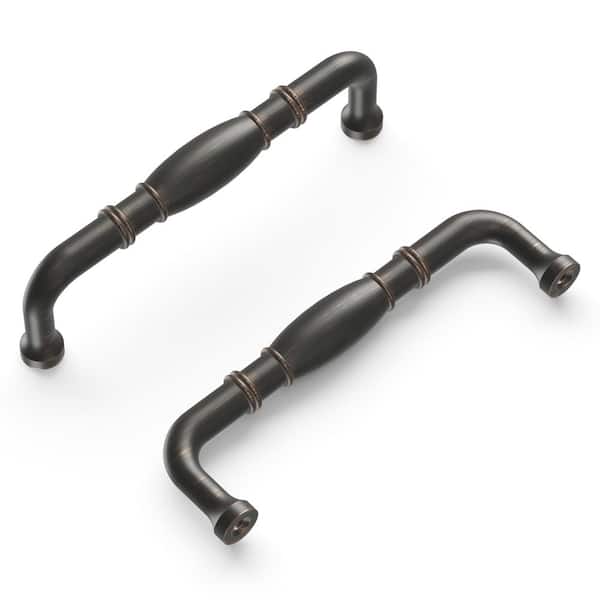 HICKORY HARDWARE Williamsburg Collection 3-3/4 in. (96 mm) Center-to-Center Vintage Bronze Cabinet Door and Drawer Pull