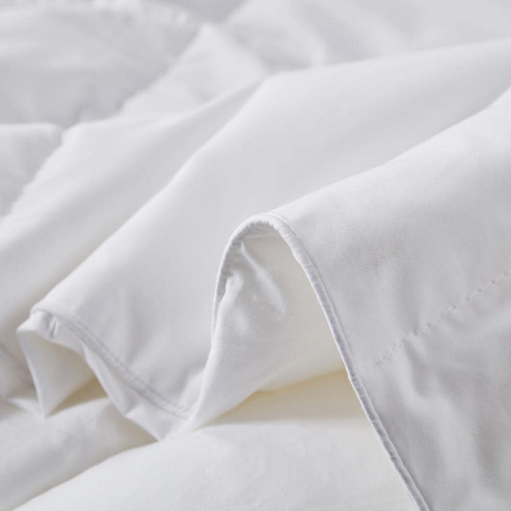 White Full/Queen Cotton Blend Down Alternative Comforter