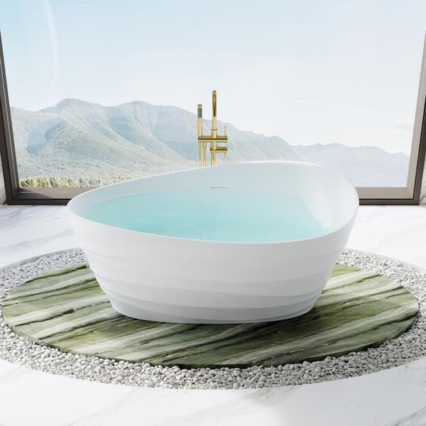 WELLFOR ZEN 39 in. x 39 in. Pure Acrylic Square Japanese Soaking