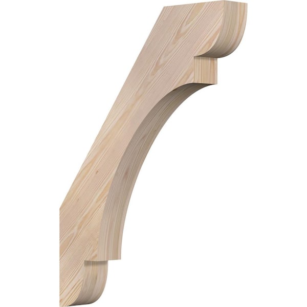 Ekena Millwork 3 1/2"W x 22"D x 30"H Olympic Smooth Knee Brace, Douglas Fir