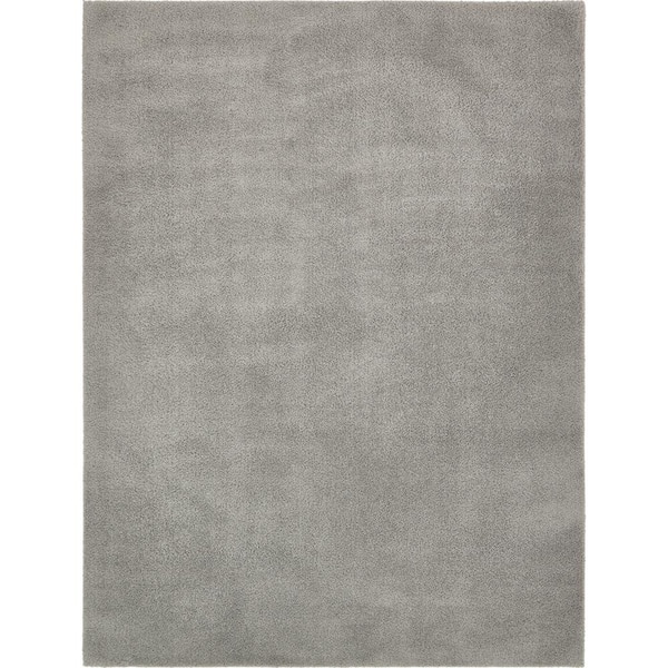 Unique Loom Studio Solid Shag Light Gray 9' 0 x 12' 0 Area Rug