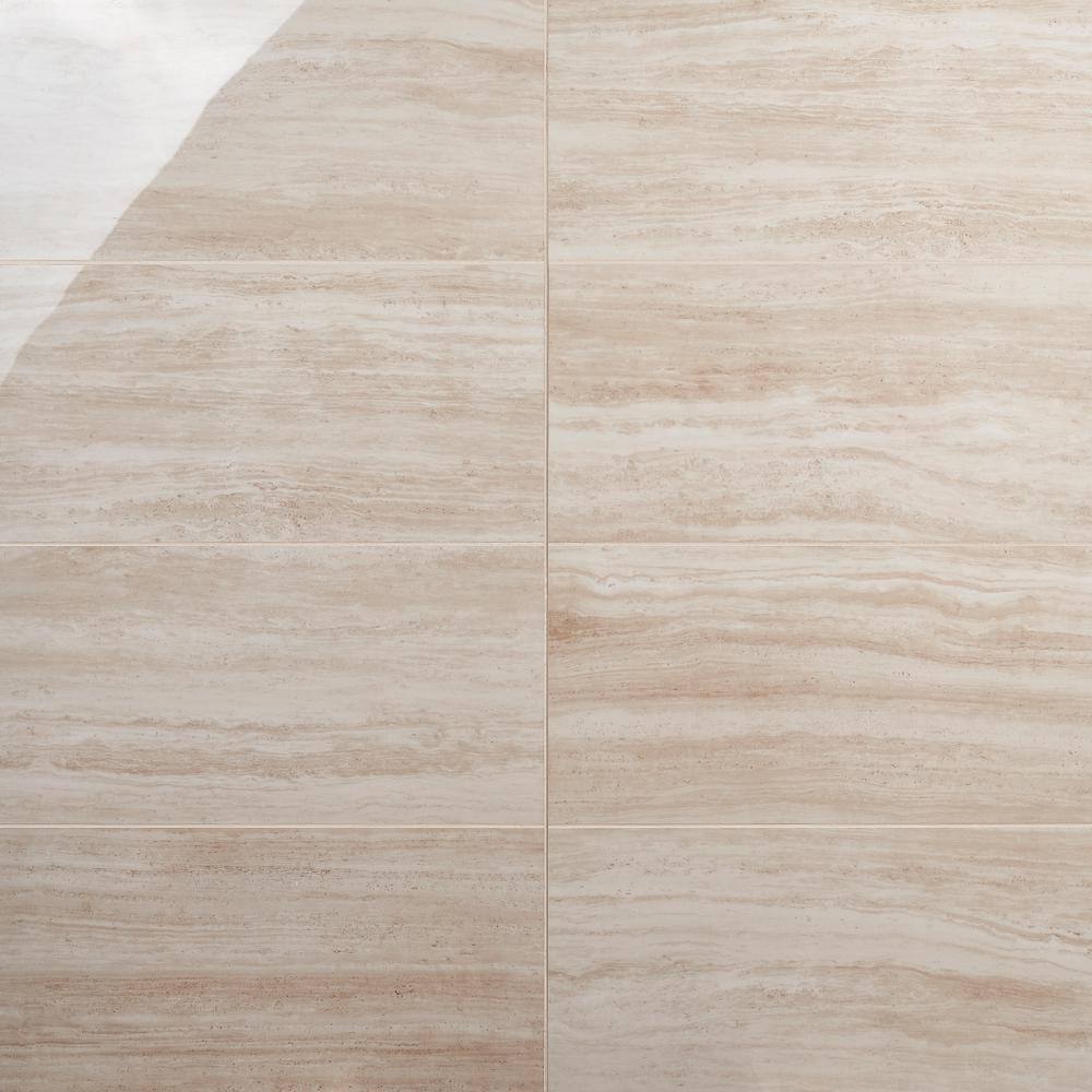 Atlanta Beige 12x24 Polished Porcelain Floor and Wall Tile
