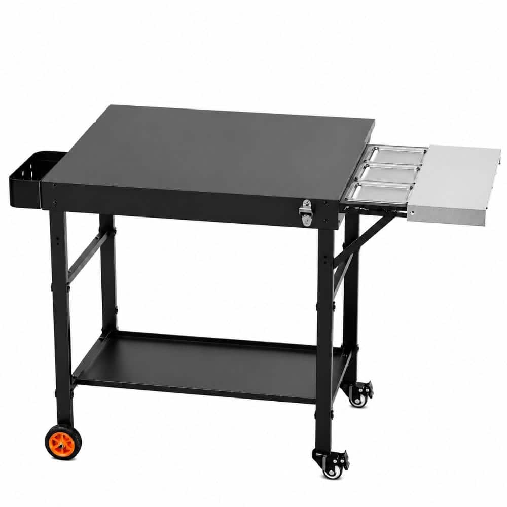 28.8 in Wide Pizza Oven Grill Cart with Topping Station, Heavy Duty Outdoor Prep Table for Griddle price history on PriceWatchPro