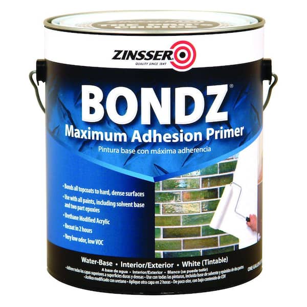 Zinsser BONDZ 1 gal. White Interior/Exterior Maximum Adhesion Primer (2-Pack)