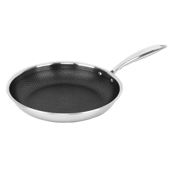 Brentwood 11 in. 3-Ply Hybrid Stainless Steel NonStick Frying Pan