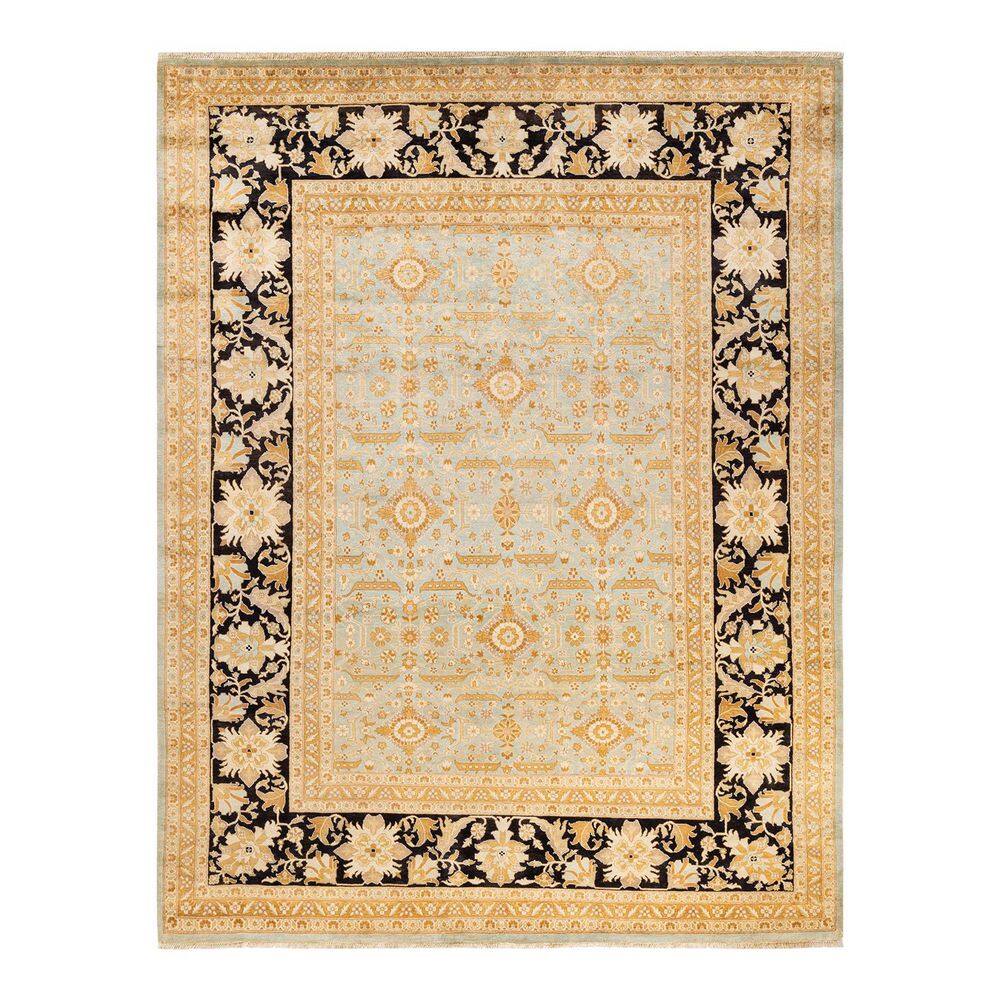 Eclectic Light Blue 8 ft. x 10 ft. Oriental Wool Indoor Area Rug price history on PriceWatchPro