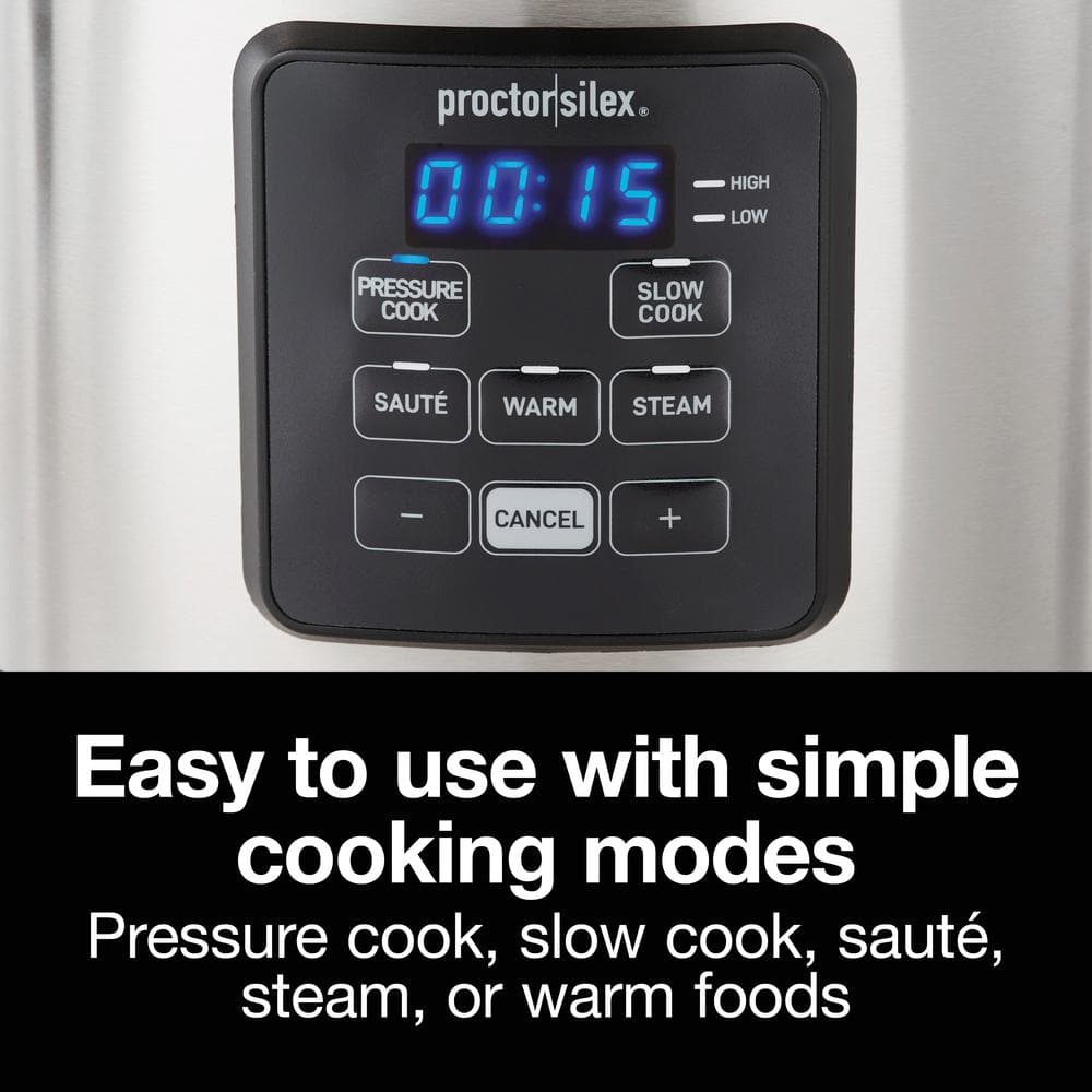 Stainless Steel 3 Quart Multi-Function Pressure Cooker
