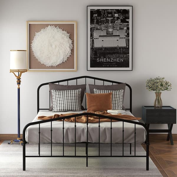 Harper Bright Designs Black Full, Iron Bed Frame Ideas
