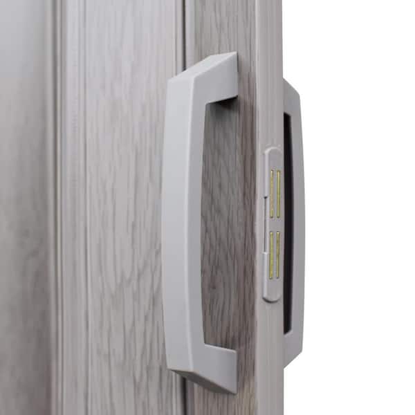 Helhom 36 in. x 80 in. Gray PVC Interior Folding Accordion Door