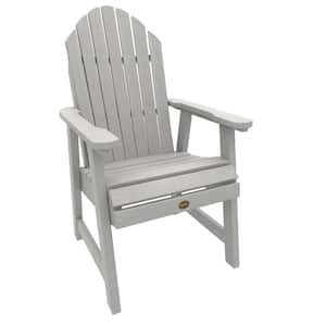 Muskoka Harbor Gray Plastic Adirondack Deck Dining Chair in Harbor Gray (Set of 1)