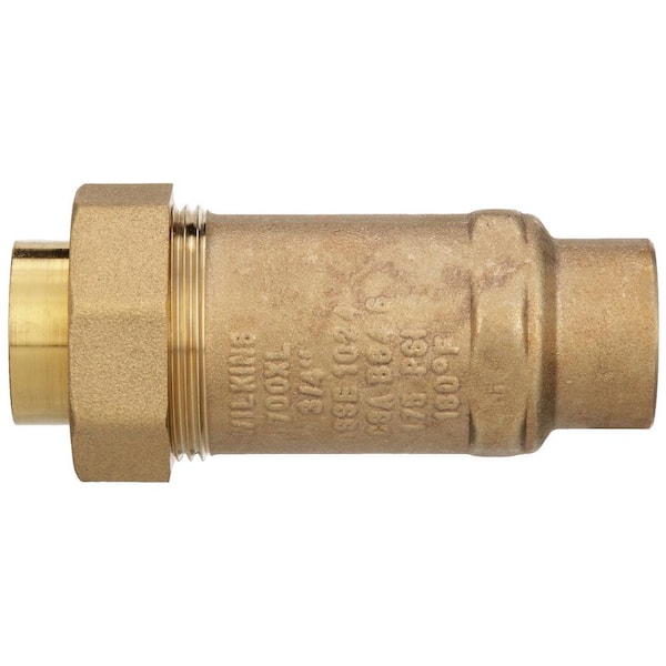 Wilkins 3/4 in. Female Union Inlet x 3/4 in. Female Outlet 700XL Dual Check Valve