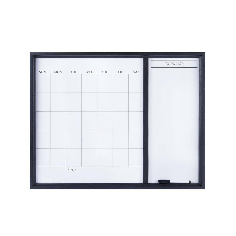 Towle Living 24 x 19in Black Framed White Board Calendar and toDo