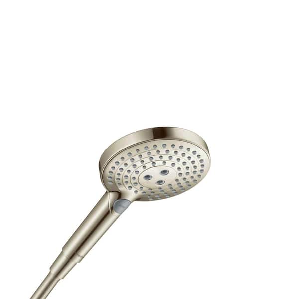 Hansgrohe Raindance Select S 3-Spray Patterns 2.5 GPM 5.06 in. Wall Mount Handheld Shower Head in Polished Nickel