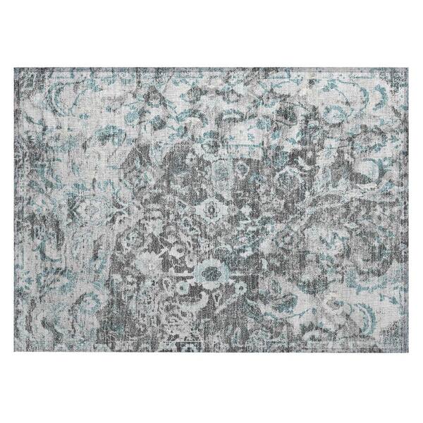 Chantille Machine Washable Indoor/Outdoor Abstract ACN2791 Silver 2 ft. x 3 ft. Accent Rug