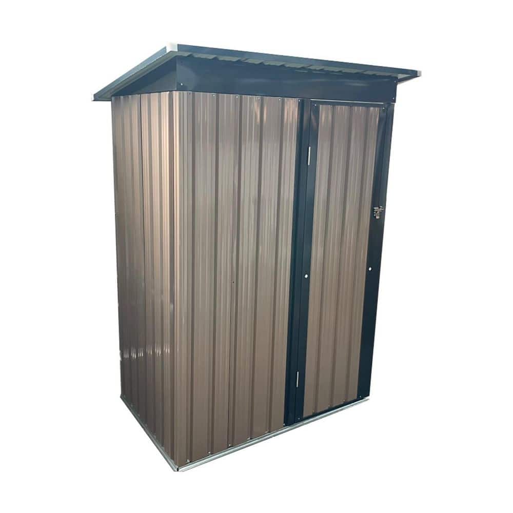Noble House Amaryllis 4 ft. W x 2 ft. D Pent Roof Metal Storage