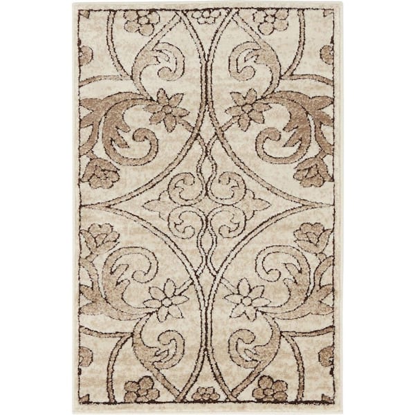 Unique Loom Rushmore Washington Dark Beige 2' 0 x 3' 0 Area Rug