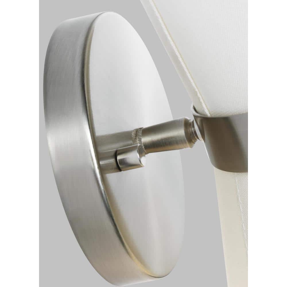 Clark Brushed Nickel and Black One Light Wall Sconce
