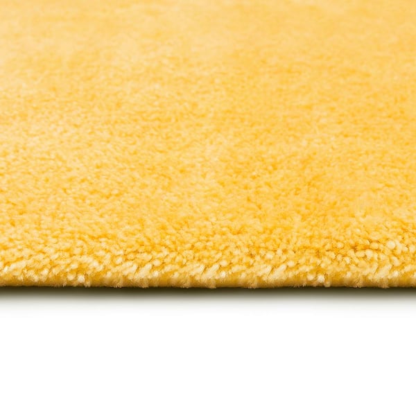 Floral Bath Mat, Yellow Grey Bathroom Decor, Foam Bath Rug