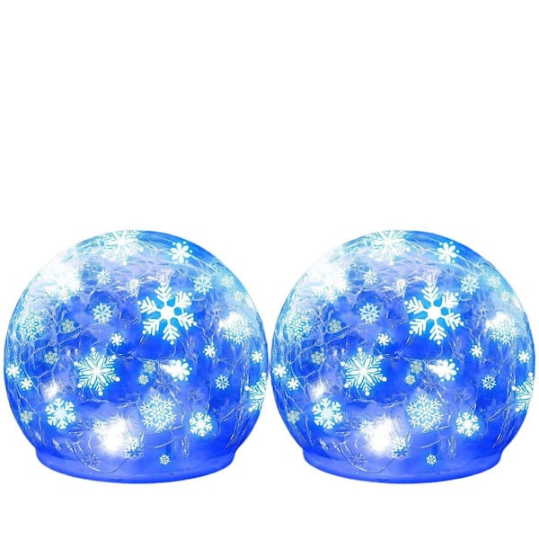 Solar Globe Lights Outdoor Waterproof-Solar Balls for Garden