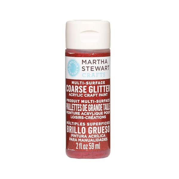 Martha Stewart Crafts 2-oz. Garnet Multi-Surface Coarse Glitter Acrylic Craft Paint