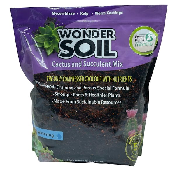WONDER SOIL 12 Qt. Premium Cactus and Succulent Expanding Potting Soil Mix