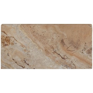 Porcini 2 in. x 12 in. x 24 in. Brushed Travertine Pool Coping (40 Piece / 80 Sq. ft. / Pallet)