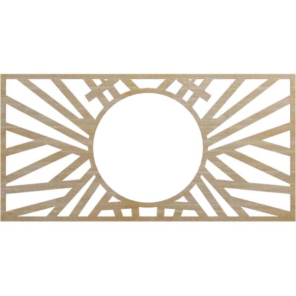 Ekena Millwork 26 in. x 6.875 in. x 0.25 in. Wood Medallion Moulding