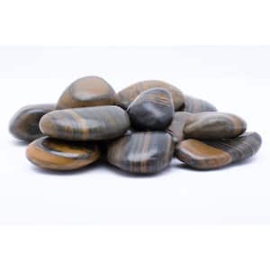 1 in. to 2 in. 2200 lb. Medium Striped Grade A Polished Pebbles