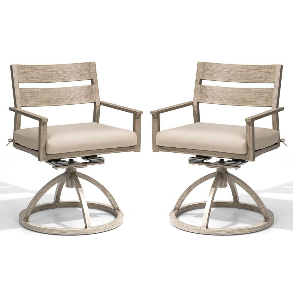 Reviews for Pellebant High-Grade Wood-Grain Swivel Aluminum Patio