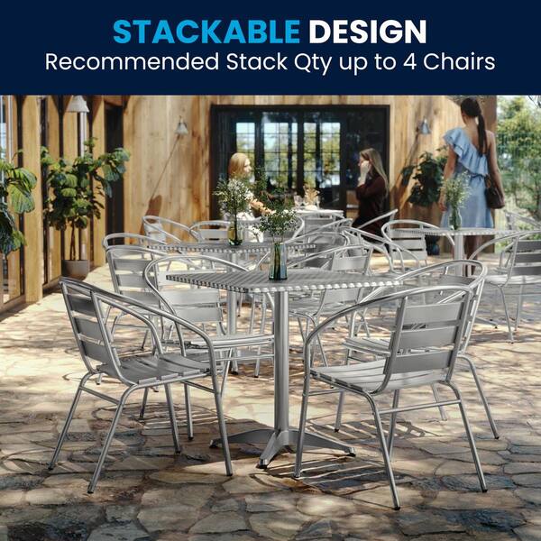 セット Carnegy Avenue Aluminum 5-Piece Metal Square Outdoor Bistro Set