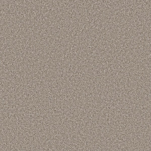 Piece Of Cake Warn Path Beige 33 oz. Solution Dyed Polyester Texture Carpet - Installation Required