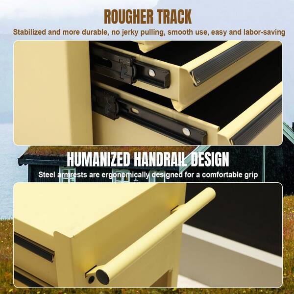 Gstandard 6-Drawer Rolling Tool Chest, High-Capacity 2-in-1