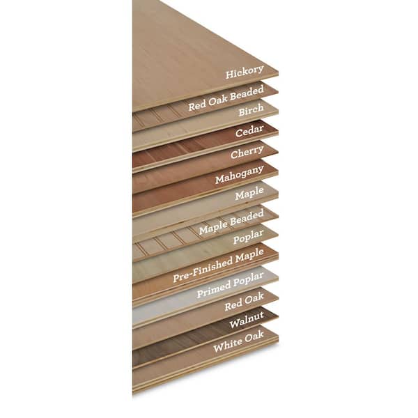 Columbia Forest Products - 3/4 in. x 2 ft. x 2 ft. PureBond Red Oak Plywood Project Panel (Free Custom Cut Available)