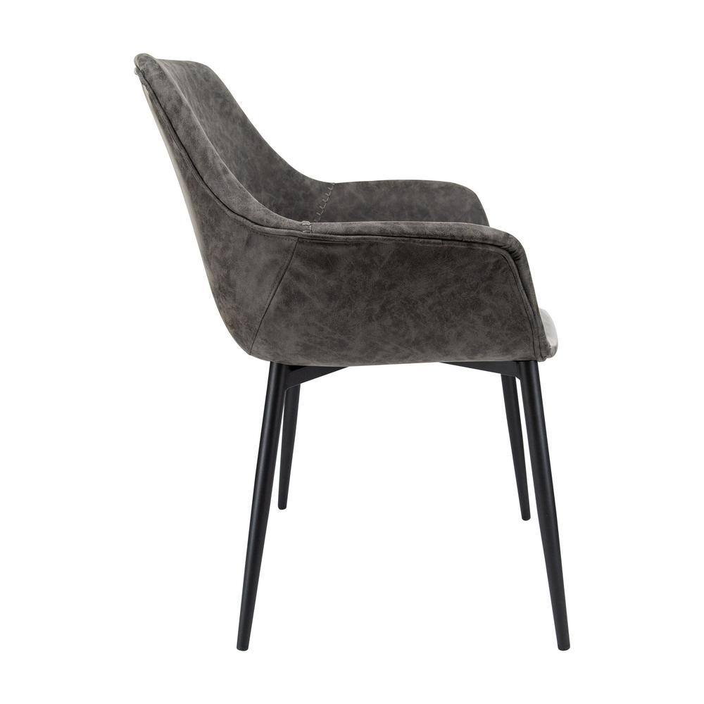 Markley Mid Century Modern Gray Metal Arm Chair