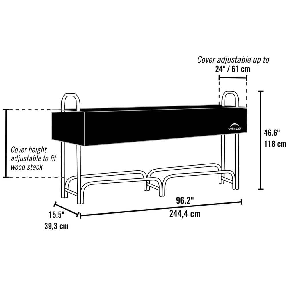 ShelterLogic 96.2'' W Metal Log Rack
