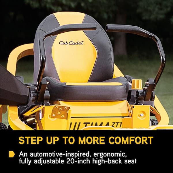 Cub Cadet - Ultima ZT1 50 in. Fabricated Deck 23HP V-Twin Kawasaki FR Series Engine Dual Hydro Drive Gas Zero Turn Riding Lawn Mower