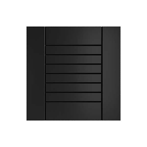 WeatherStrong Tampa 13 in. W x 0.75 in. D x 13 in. H Black Cabinet Door Sample Pitch Black Matte