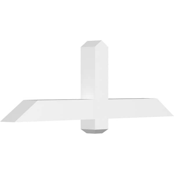 Ekena Millwork Eugene 48 in. W x 16 in. H x 4 in. D Signature Polyurethane Bracket