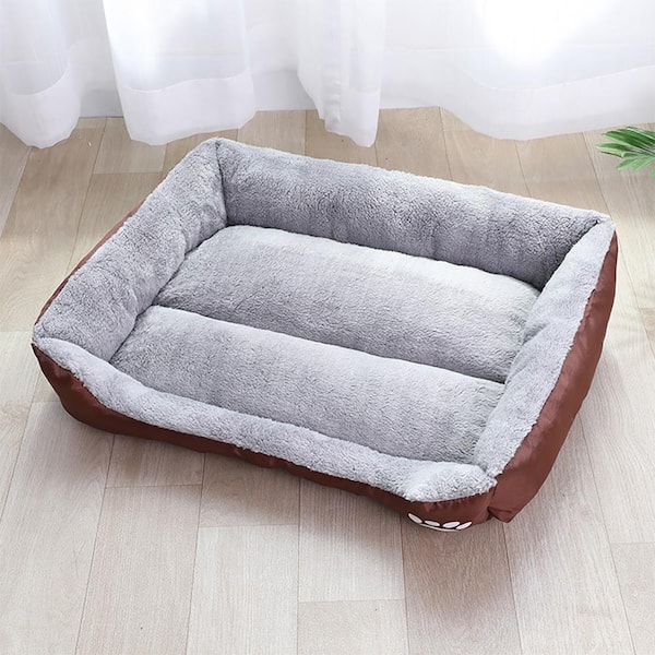 Shatex Winter Warm Fluffy Cat Dog Bed, Large