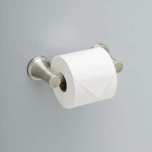 Casara Wall Mount Spring-Loaded Toilet Paper Holder Bath Hardware Accessory in Brushed Nickel
