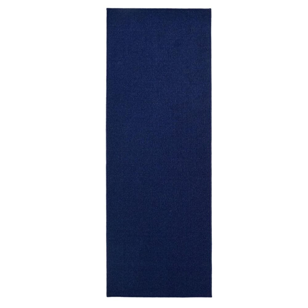 Custom Size Runner Rug Solid Navy 26 in. W x 48 in. L Stair Runner 8.67 sq. ft. price history on PriceWatchPro