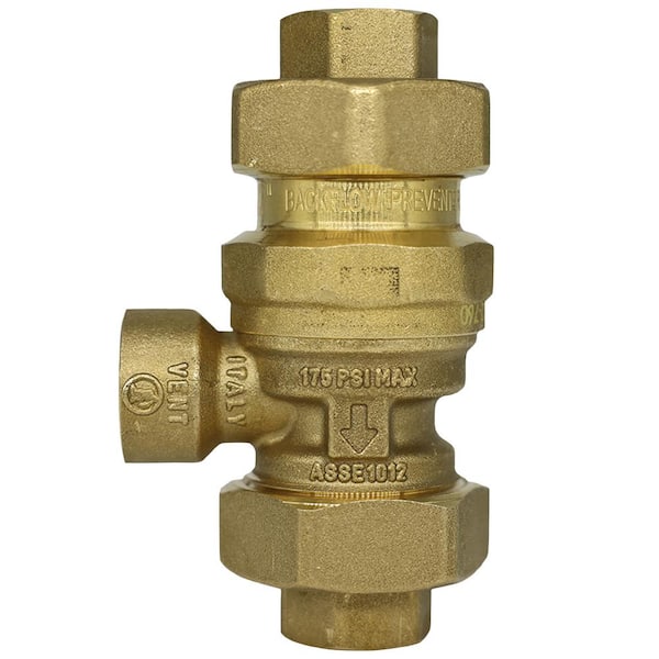 Wilkins 1/2 in. Bronze Dual Check Valve Backflow Preventer with Atmospheric Venting