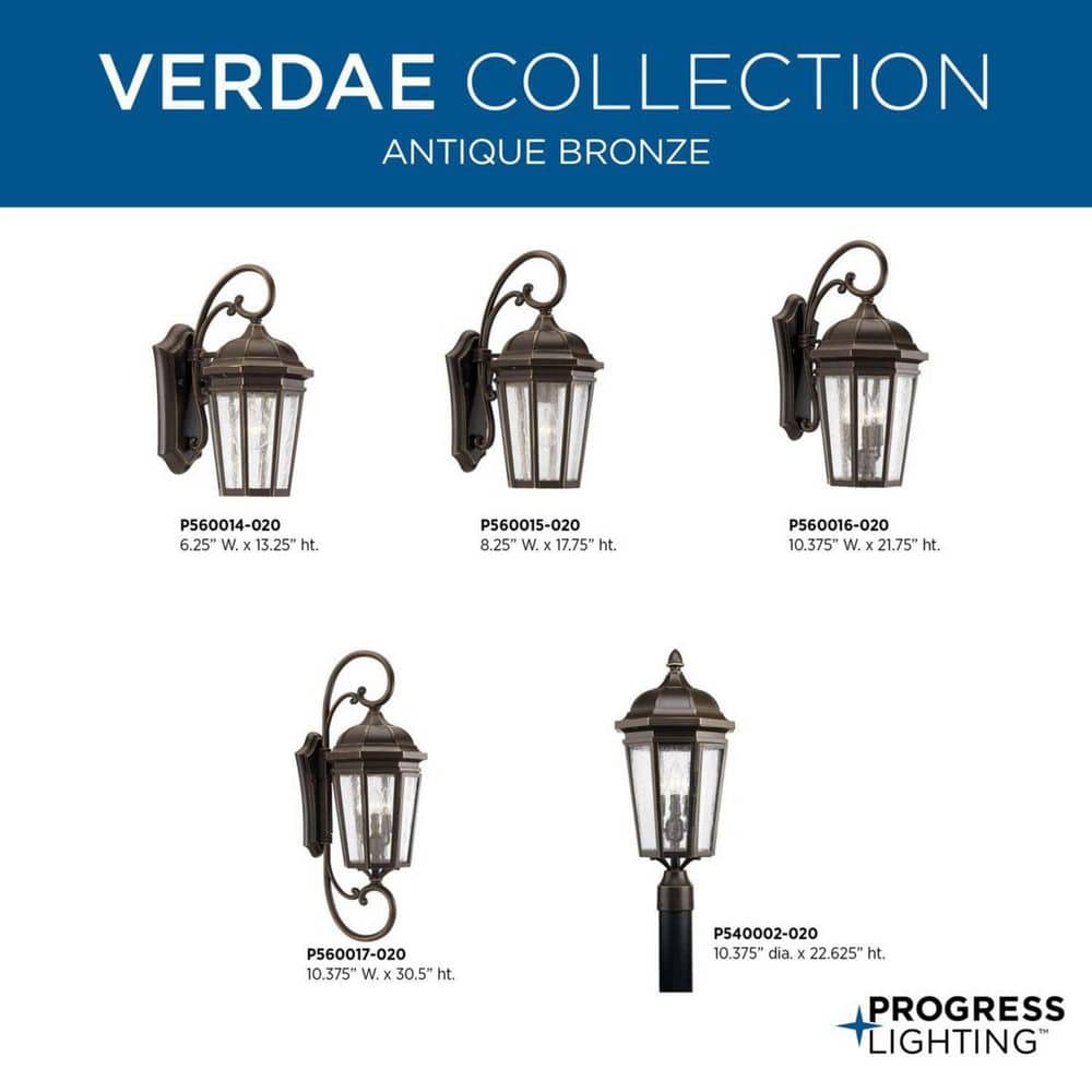 Antique Bronze 33" Outdoor Wall Lantern with Clear Glass