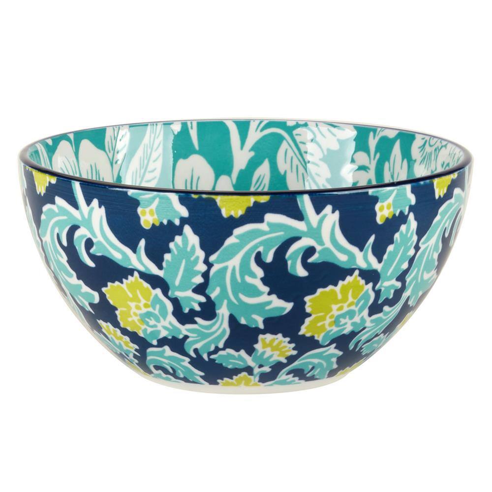 Multicolor Ceramic 30 oz Microwave Safe Dessert Bowls Set