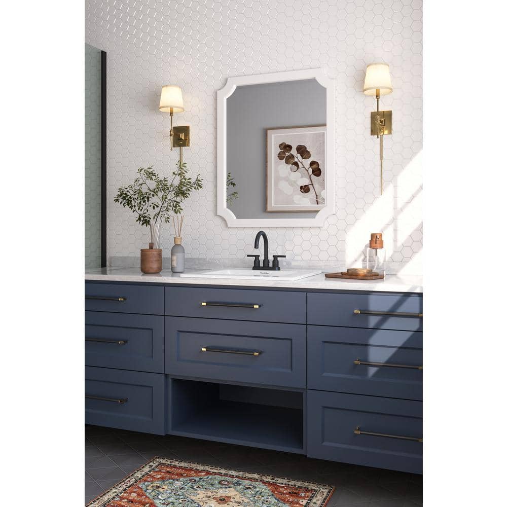 21'' x 18'' White Rectangular Ceramic Drop-In Bathroom Sink with Overflow
