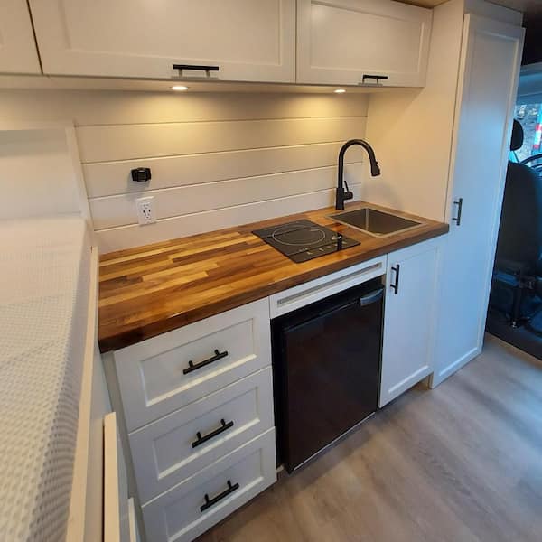 HARDWOOD REFLECTIONS 6 ft. L x 39 in. D Unfinished Walnut Solid Wood Butcher Block Island Countertop with Square Edge