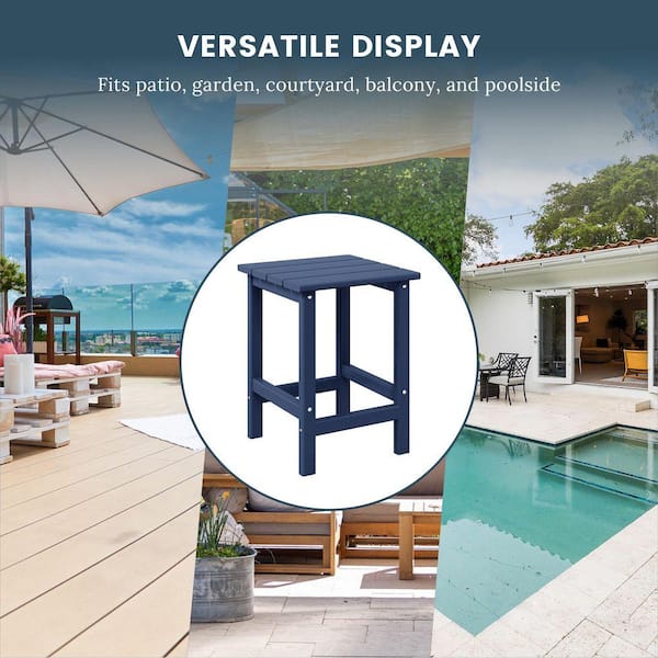 Reviews for WESTIN OUTDOOR Mason 18 in. Navy Blue Poly Plastic