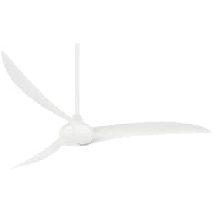 Wave 65 in. Indoor White Ceiling Fan with Remote Control