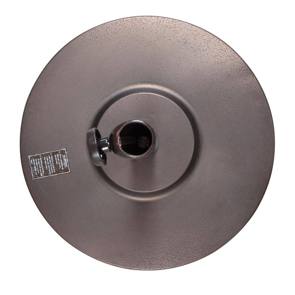 Bronze 50 lb Round Concrete and Steel Umbrella Base
