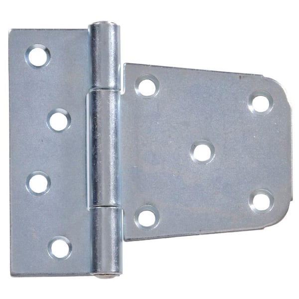 Hillman 3-1/2 in. Heavy Duty T-Hinge in Zinc-Plated for 2 x 4 or 4 x 4 Post Applications (5-Pack)